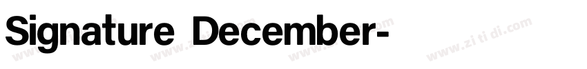 Signature December字体转换